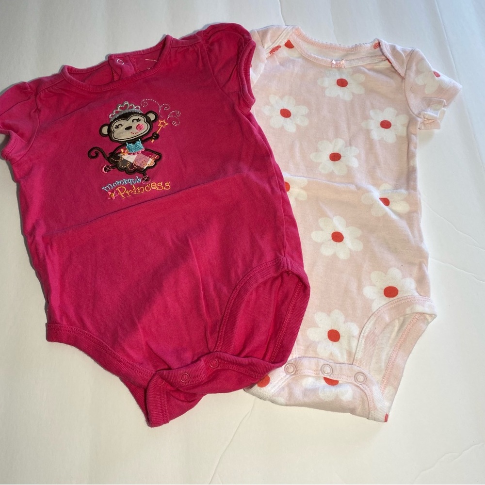 COPY - Jumping Beans Pink Girls Embroidered Dancing Monkey Crown Wand Mommy’s P…